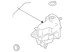 Toyota Prius 2009 Windshield Washer Reservoir with Lid