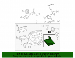 Toyota Prius 30 10-15 evaporator without valve, without temperature sensor