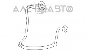 Air conditioner tube condenser-compressor Lexus RX450h 16-22