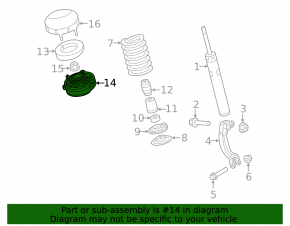 Shock absorber support front left Audi A4 B9 17-25