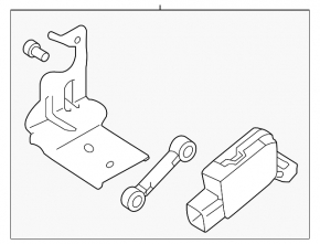 Kia Sorento 14-15 body tilt sensor headlight corrector rest