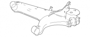 Rear right longitudinal arm Mercedes Metris W447 16-23