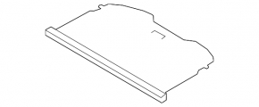 Ford Escape MK3 13-19 trunk cover