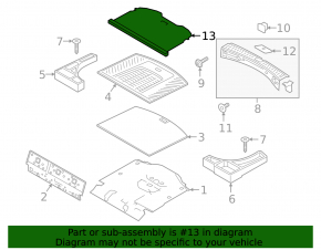 Ford Escape MK3 13-19 trunk cover