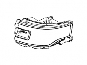 Headlight front left bare Ford Flex 13-19 halogen