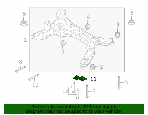 Rear subframe burr rear right Ford Explorer 11-19