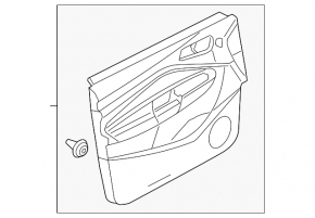 Door trim card front left Ford Escape MK3 17-19 rest gray
