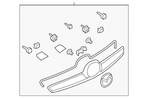 Trunk lid molding Mazda6 09-13