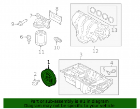 Ford Escape MK4 2023 Hybrid Plug-In Crankshaft Pulley