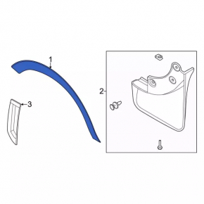 Front Left Wing Arch Cover Ford Bronco Sport 21-25