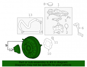 Mazda CX-9 16-23 Vacuum Booster