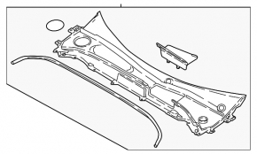 Windscreen wiper grille plastic Volvo XC60 18-23