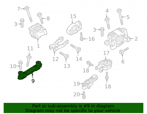 Engine Mount Bracket Right Volvo XC40 19-25