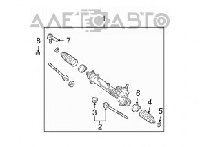Lexus RX300 RX330 04-09 steering rack