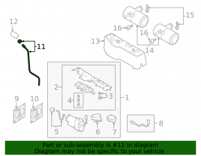 Air suspension intake pipe for Audi E-Tron 19-23