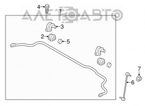 Front stabilizer link left Kia Soul 14-19