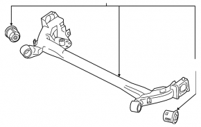 Rear beam Kia Forte 19-24