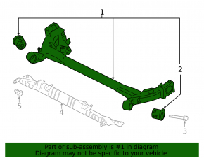 Rear beam Kia Forte 19-24