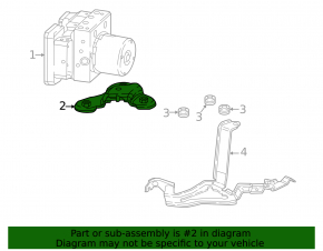 ABS bracket ABS Honda CRV 17-22 upper
