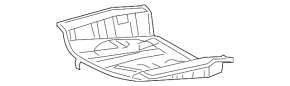 Trunk trough Lexus GS350 GS430 GS450h 06-11 for adaptive suspension