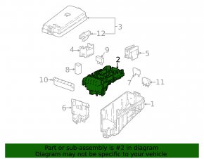 Audi A3 8V 15-20 underhood fuse box
