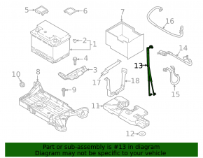 Positive battery terminal VW Jetta 19-20