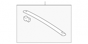 2 x cross rails for Toyota Sequoia 2008-2016