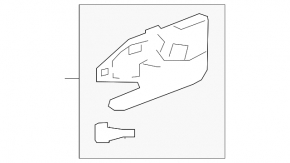 Inner front left door handle for Toyota Venza 21-24