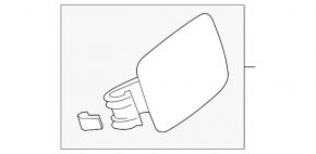 Fuel filler door for Hyundai Sonata 11-15