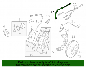 Front left brake hose Audi Q7 4L 10-15