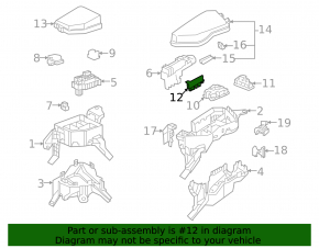 Toyota Venza 21-24 large left underhood fuse box