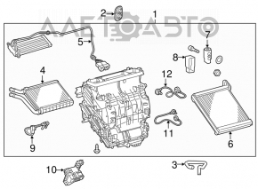 Toyota Rav4 13-18 evaporator with temperature sensor