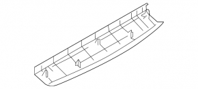 Upper Trunk Door Trim Infiniti QX50 19 - Black, Scratch