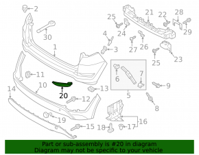 Reflector rear left Hyundai Tucson 16-18 prerest, scratch