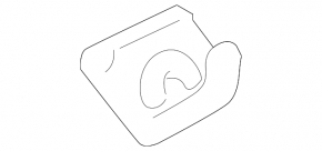Right rear headliner for mesh mount, black, for Porsche Macan 15-18