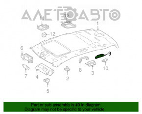 Ceiling handle rear right Mercedes W164 ML