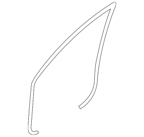 Front left door seal for Mazda3 03-09