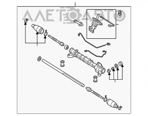 Steering rack Mazda3 2.3 03-08 type 1