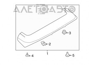 Ford Focus mk3 11-18 5d tailgate spoiler