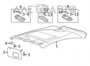Ford Fiesta 11-19 Headliner Without Sunroof 5d