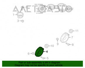 Front right door speaker Ford Fusion mk5 13-20 SONY, 25W