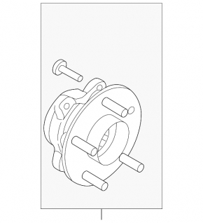 Hub front left Lincoln MKX 16-