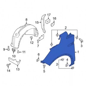 Front left wing Ford Escape MK3 13- SIMYI