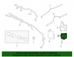Blind Spot Sensor BSM Left Ford Edge 19-