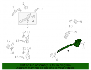 Rear left door lock Mazda CX-5 17-24
