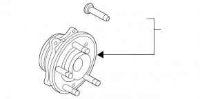Rear left hub Ford Explorer 20-