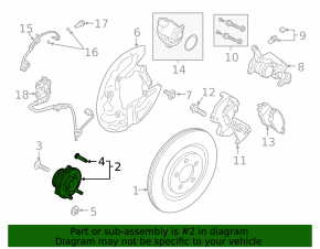 Rear left hub Ford Explorer 20-