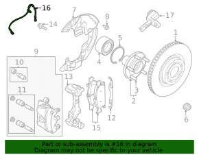 Front left brake hose Ford Bronco Sport 21-25