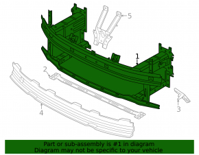 Front bumper reinforcement Volkswagen ID.4 21-22