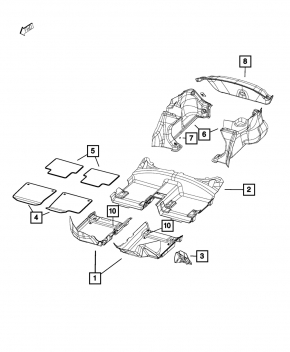 Trunk lid trim Chrysler 200 15-17 black